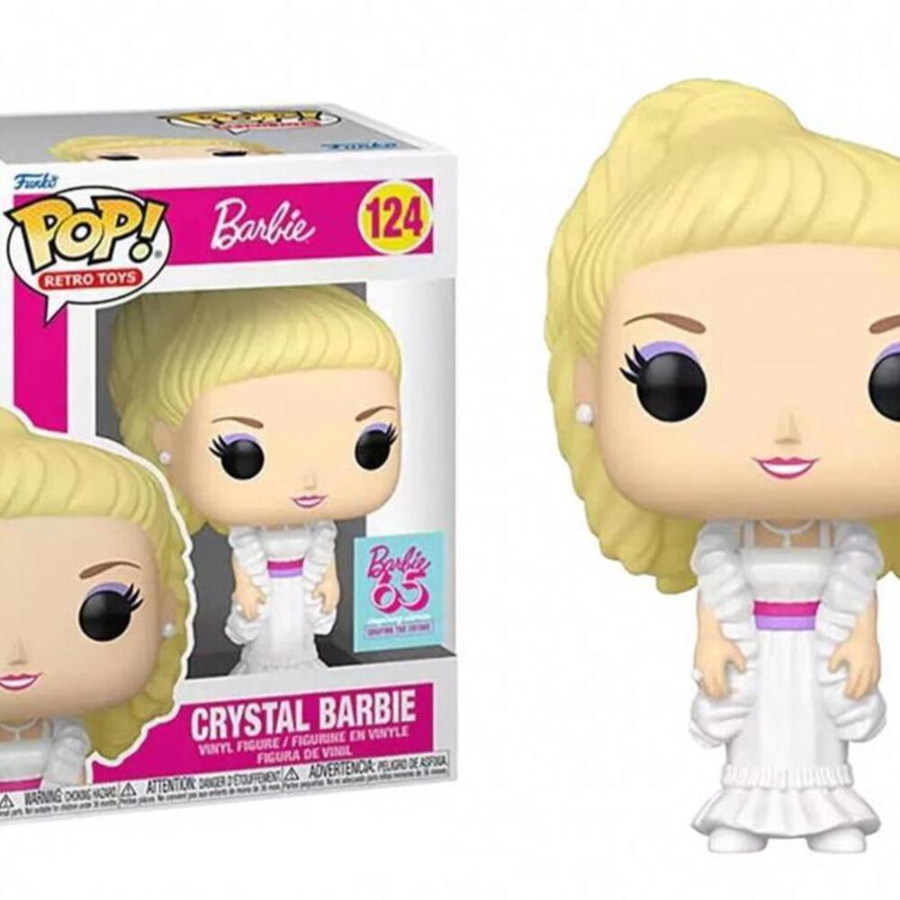 Funko Pop! Vinyl: Barbie #124- Crystal Barbie‎ 65th Anniversary Retro